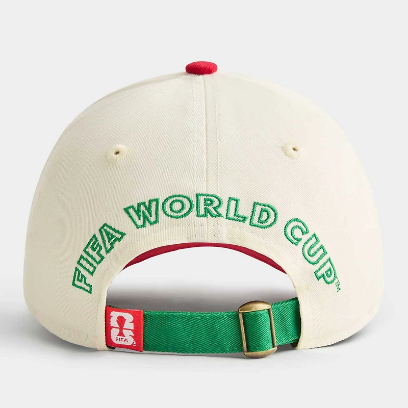 Unisex Natural/Red FIFA World Cup 2026 Mexico Core Adjustable Hat