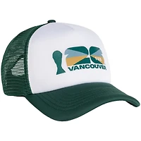Unisex White/Green FIFA World Cup 2026 Vancouver Flagship Foam Adjustable Trucker Hat