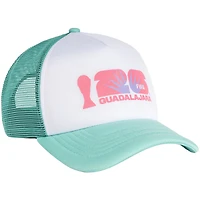 Unisex White/Mint FIFA World Cup 2026 Guadalajara Flagship Foam Adjustable Trucker Hat