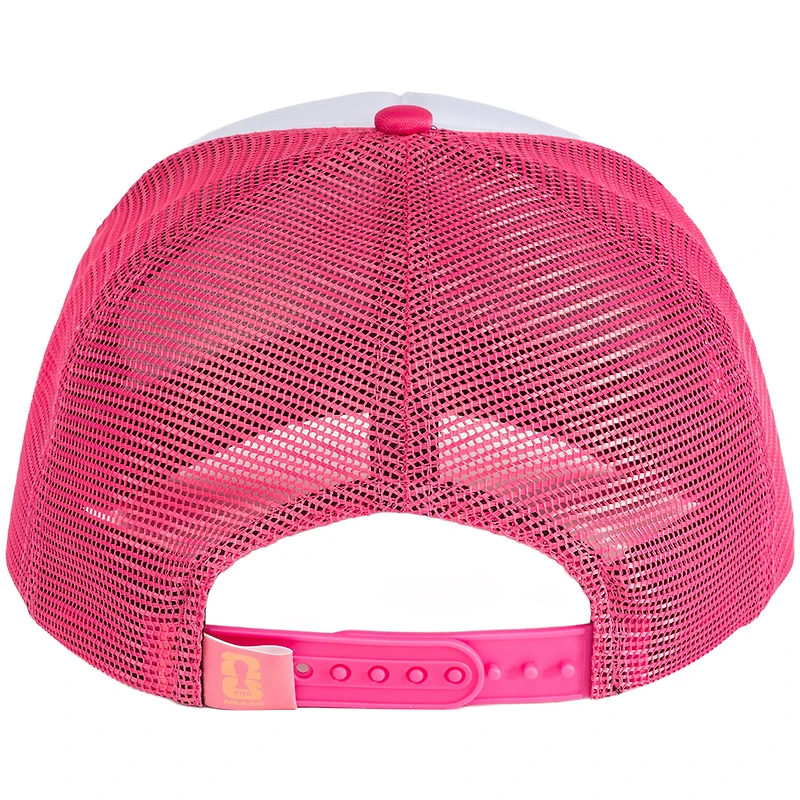 Unisex White/Pink FIFA World Cup 2026 Miami Flagship Foam Adjustable Trucker Hat