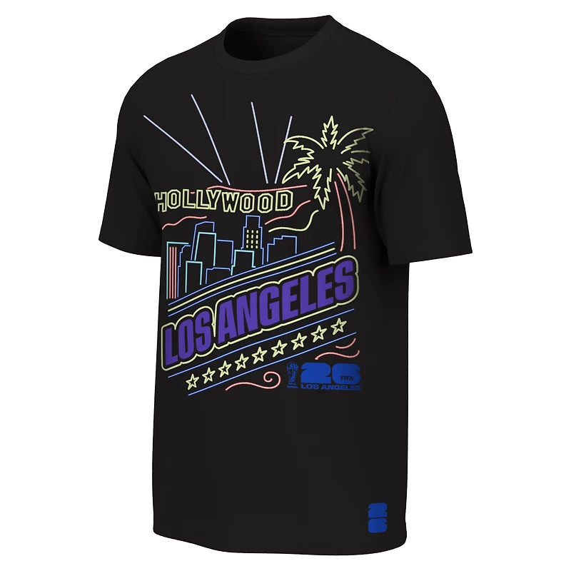 Youth Outerstuff Black FIFA World Cup 2026 Los Angeles Neon City Night T-Shirt
