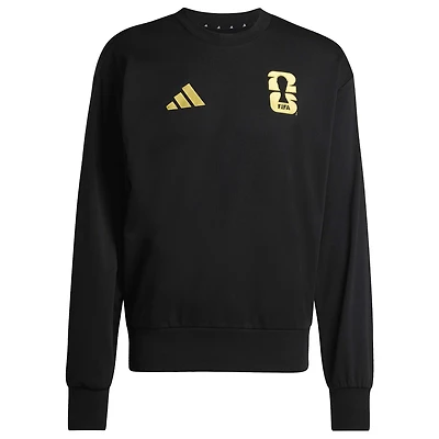 Sweat-shirt officiel adidas noir pour homme, emblème de la Coupe du Monde FIFA 2026