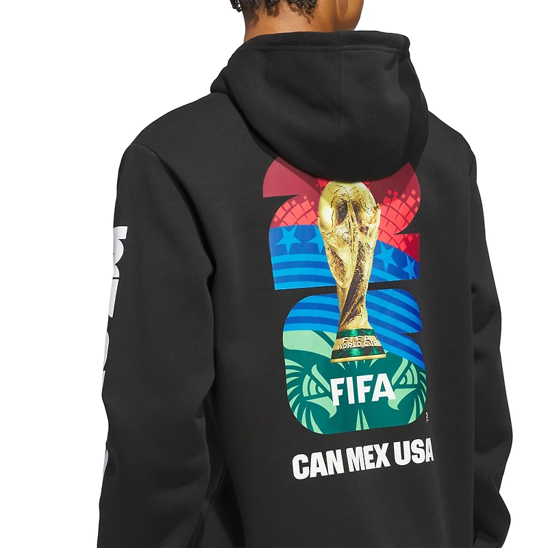 Men's adidas Black 2026 FIFA World Cup Official Graphic Hoodie