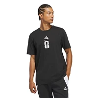 T-shirt graphique officiel adidas noir pour homme Coupe du Monde de la FIFA 2026