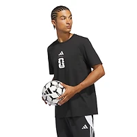 T-shirt graphique officiel adidas noir pour homme Coupe du Monde de la FIFA 2026