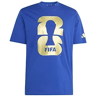 Men's adidas Blue 2026 FIFA World Cup Official Emblem T-Shirt