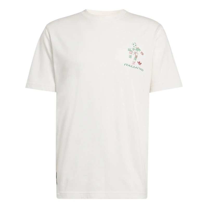 T-shirt adidas blanc pour homme, mascotte Ciao, Coupe du Monde de la FIFA 1990