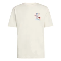 T-shirt homme adidas blanc, mascotte Footix, Coupe du Monde de la FIFA 1998