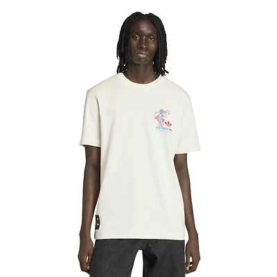 Men's adidas White 1998 FIFA World Cup Footix Mascot T-Shirt