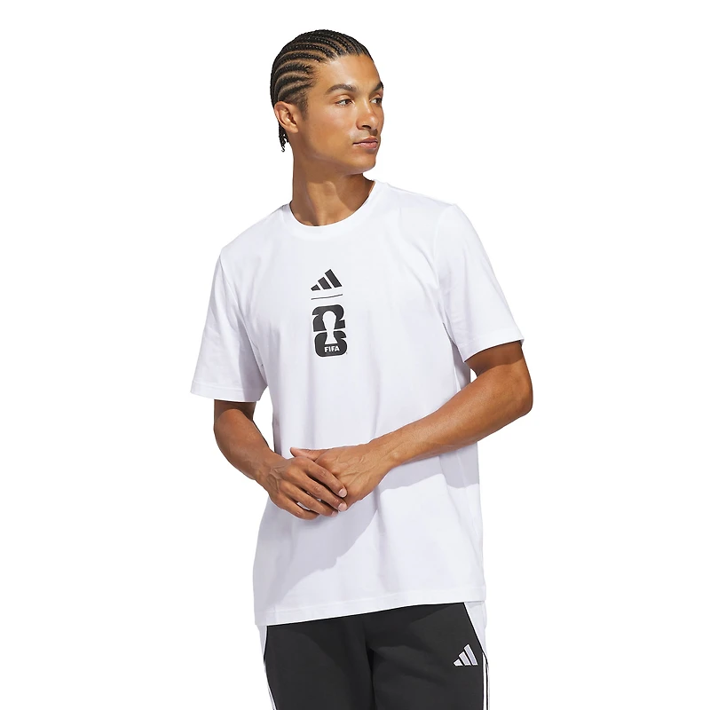 Men's adidas White 2026 FIFA World Cup Official Match Ball T-Shirt