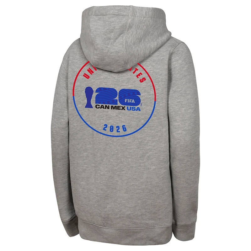 Men's Heather Gray FIFA World Cup 2026 Graphic Hoodie