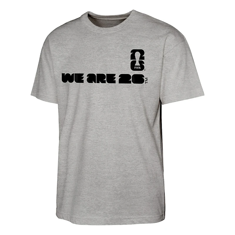 Men's Heather Gray FIFA World Cup 2026 We Are Graphic T-Shirt