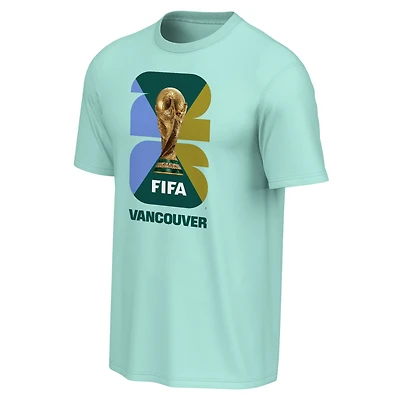 Men's Outerstuff Aqua FIFA World Cup 2026 Vancouver Host City Performance T-Shirt