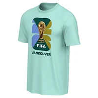 Men's Outerstuff Aqua FIFA World Cup 2026 Vancouver Host City Performance T-Shirt