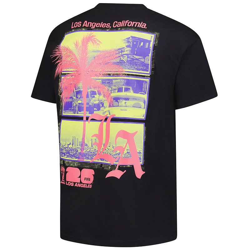Men's Outerstuff Black 2026 FIFA World Cup Los Angeles Host City Local Oversized T-Shirt
