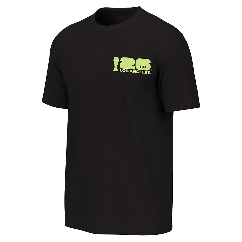 Men's Outerstuff Black 2026 FIFA World Cup Los Angeles Host City Poster Graphic T-Shirt