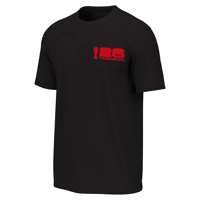 Men's Outerstuff Black 2026 FIFA World Cup Toronto Host City Poster T-Shirt