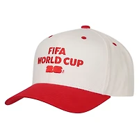 Casquette Pro Crown Pro pour homme, crème/rouge, Outerstuff, Coupe du Monde de la FIFA 2026