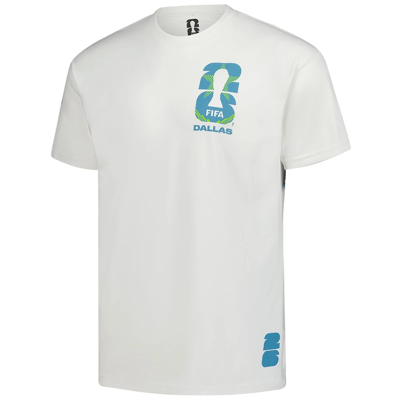 Men's Outerstuff  Cream 2026 FIFA World Cup Dallas Host City Local Oversized T-Shirt
