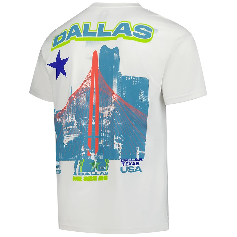 Men's Outerstuff  Cream 2026 FIFA World Cup Dallas Host City Local Oversized T-Shirt