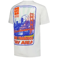 T-shirt surdimensionné Outerstuff pour homme, couleur crème, représentant la ville hôte de Coupe du Monde FIFA 2026 à San Francisco