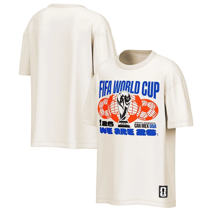 T-shirt oversize tendance Outerstuff Natural pour homme, édition spéciale Coupe du Monde de la FIFA 2026