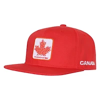Men's Outerstuff Red FIFA World Cup 2026 Canada Host Country Deadstock Snapback Hat