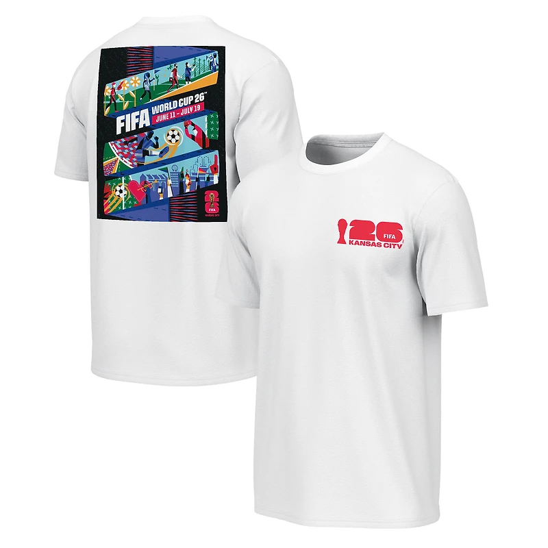 Men's Outerstuff Black 2026 FIFA World Cup Los Angeles Host City Poster Graphic T-Shirt