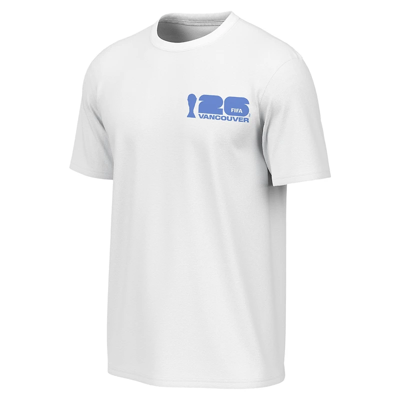Men's Outerstuff White 2026 FIFA World Cup Vancouver Host City Poster T-Shirt