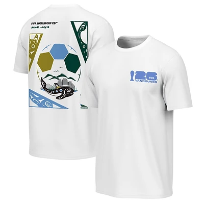 Men's Outerstuff  White 2026 FIFA World Cup Vancouver Host City Poster T-Shirt