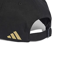 Casquette unisexe adidas noire avec emblème officiel de la Coupe du Monde FIFA 2026