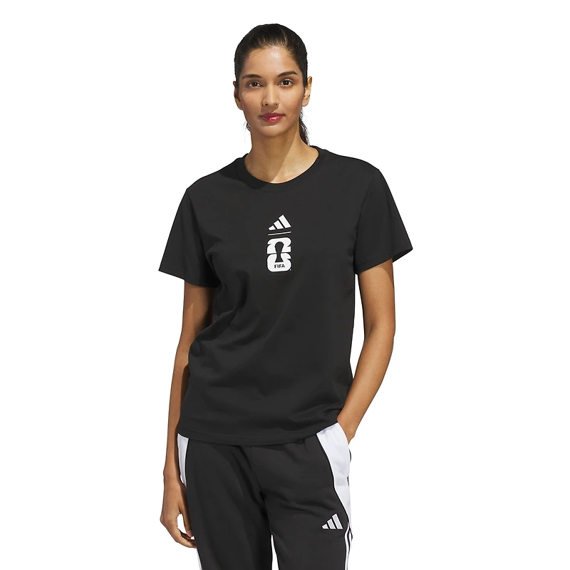 Women's adidas Black 2026 FIFA World Cup Official Graphic T-Shirt