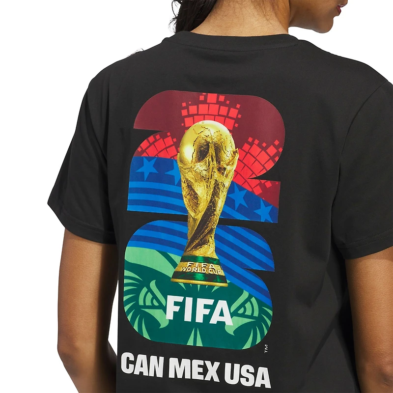 Women's adidas Black 2026 FIFA World Cup Official Graphic T-Shirt