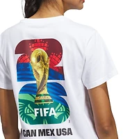 Women's adidas White 2026 FIFA World Cup Official Graphic T-Shirt