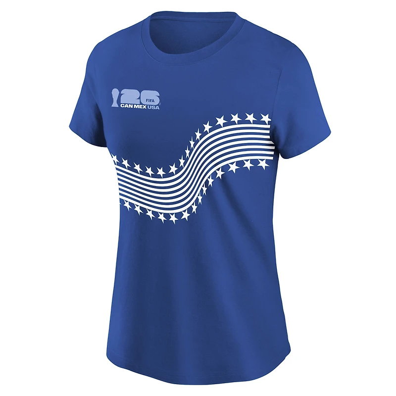 Haut sublimé bleu pour femme, hôte de la Coupe du Monde FIFA 2026