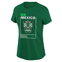 T-shirt graphique vert pour femme, hôte de la Coupe du Monde FIFA 2026