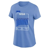 T-shirt graphique bleu clair pour femme, hôte de la Coupe du Monde FIFA 2026