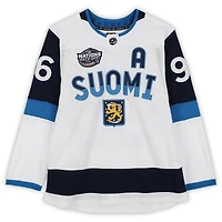 Mikko Rantanen Finland White 2025 4 Nations Face-Off Fanatics Premium Jersey