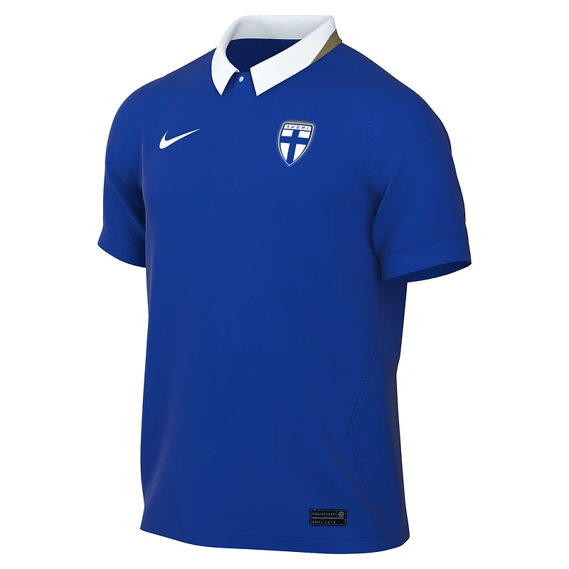 Men's Nike  Blue Finland National Team 2026 Away Stadium Replica Jersey