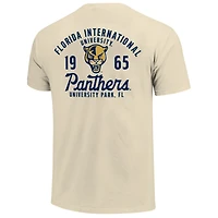 Men's Cream FIU Panthers Comfort Colors Mascot Overlay T-Shirt