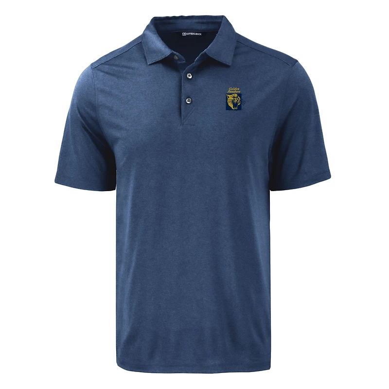 Polo Cutter & Buck bleu marine FIU Panthers Coastline Epic Comfort Eco Recycled pour homme