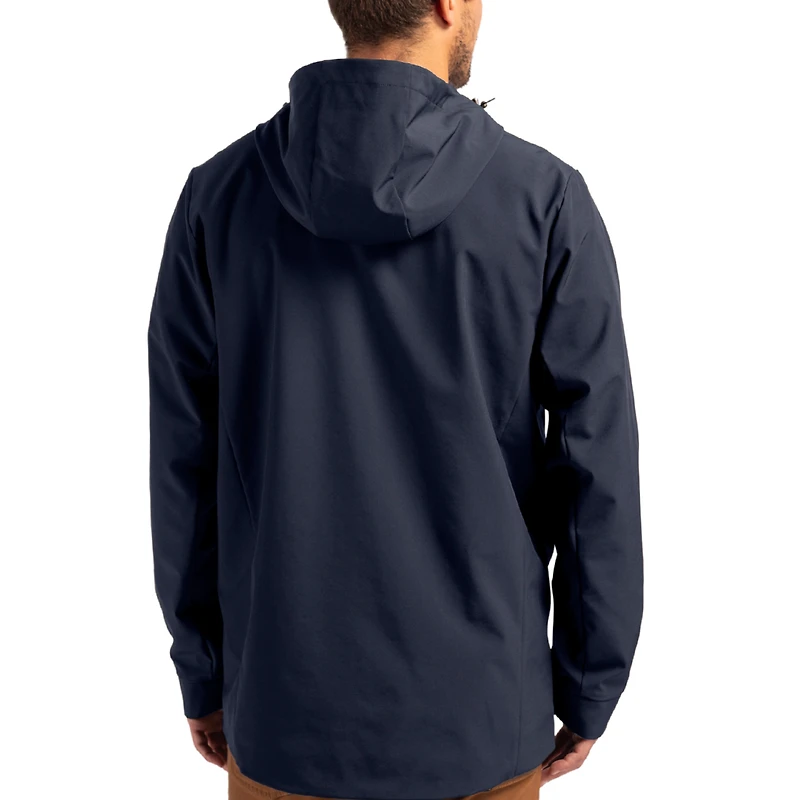 Veste zippée intégrale Cutter & Buck bleu marine FIU Panthers Vault Logo Camano pour homme, extensible et résistante à l'eau