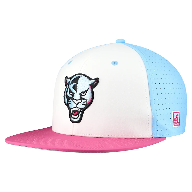 Men's The Game White FIU Panthers Pro Crown Fitted Hat