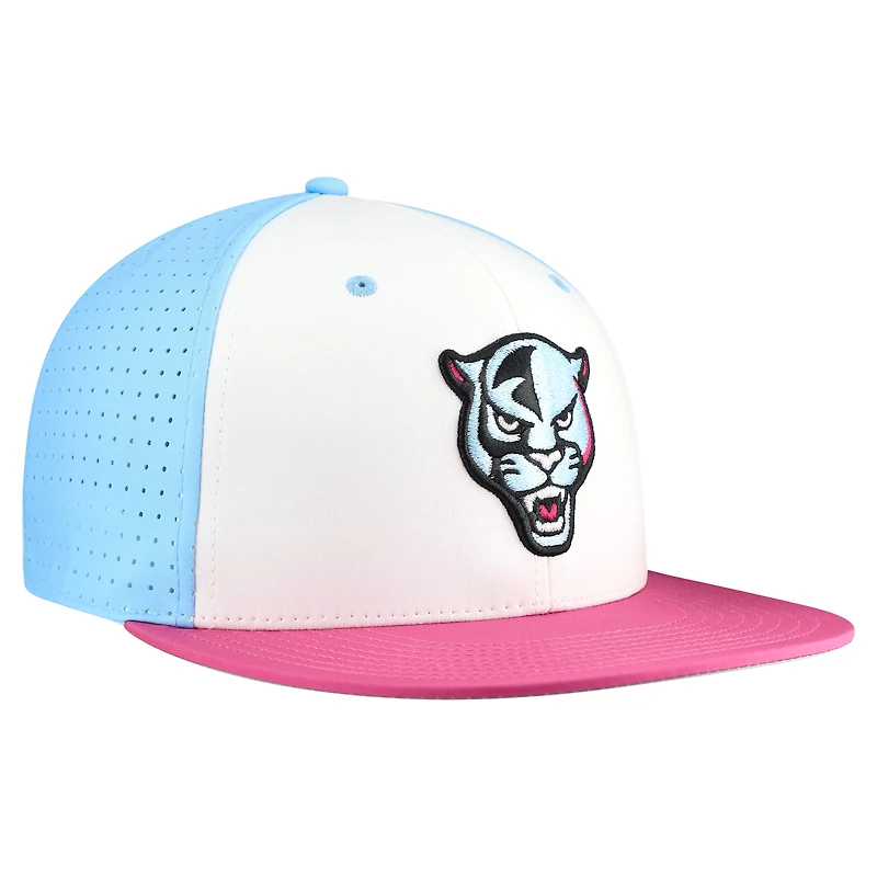 Men's The Game White FIU Panthers Pro Crown Fitted Hat