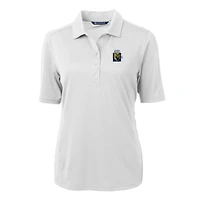 Polo recyclé Cutter & Buck blanc FIU Panthers Team Virtue Eco Pique pour femme