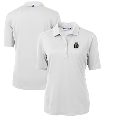 Polo recyclé Cutter & Buck blanc FIU Panthers Team Virtue Eco Pique pour femme