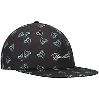Casquette Snapback Flomotion noire à pleines dents pour hommes