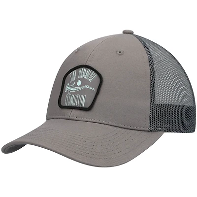 Men's Flomotion Charcoal Hammered Trucker Snapback Hat