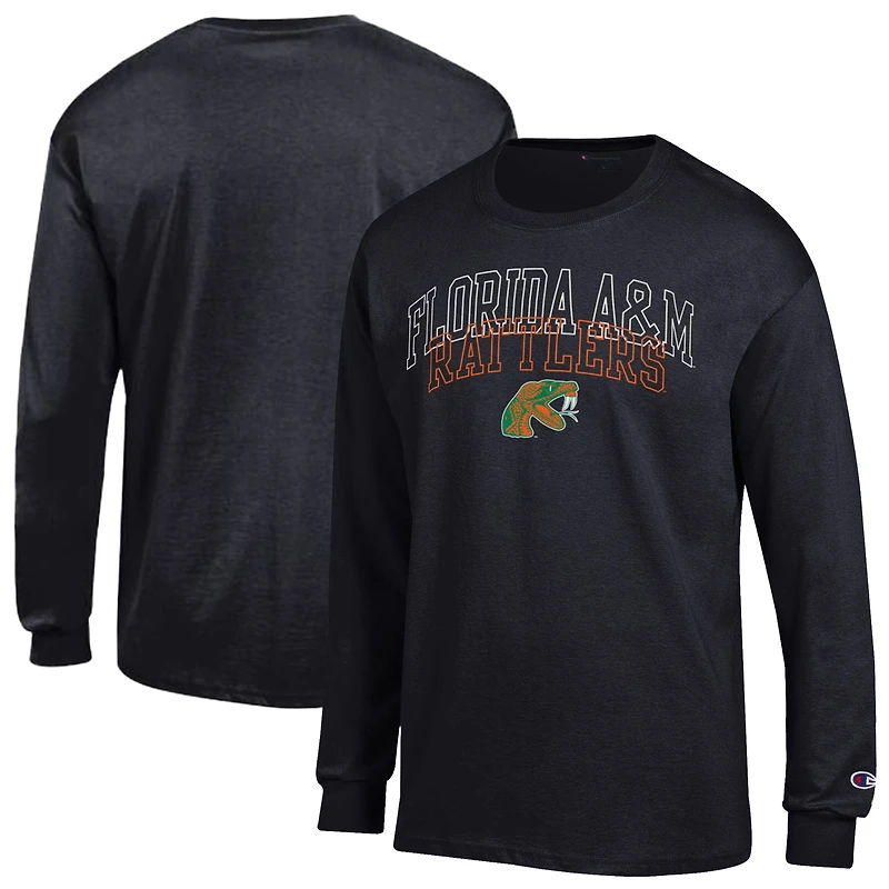 Men's Champion Black Florida A&M Rattlers Team Long-Sleeve T-Shirt