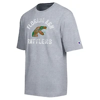 Men's Champion  Heather Gray Florida A&M Rattlers Weathered Team T-Shirt